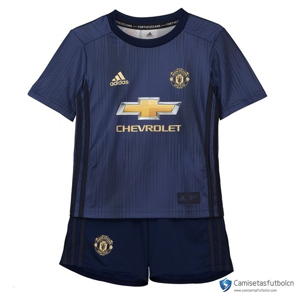 Camiseta Manchester United Tercera equipo Niños 2018-19 Azul